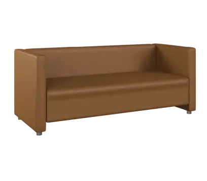 MIRA 3 pohovka, koženka hnědá